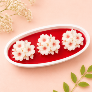 Plumeria Floral Boat Urli Candle