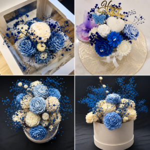 Majestic Blue: A Royal Harmony of Blue & White
