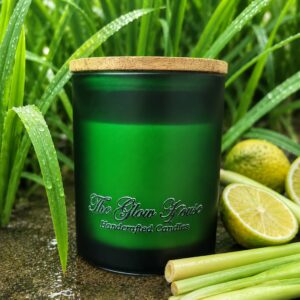 Frosted Green Jar Candle