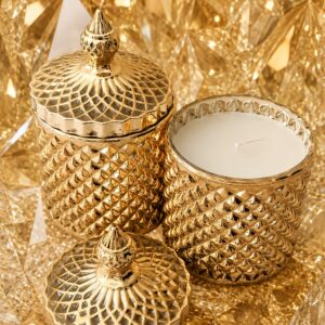 Gold Crystal Jar Scented Candle