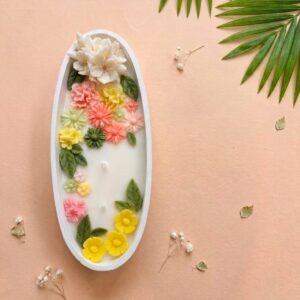 Elegant Floral Boat Urli